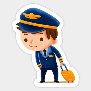 Kids Pilot Sticker